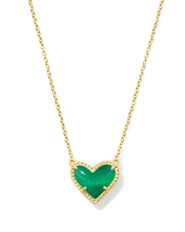 "Ari Heart Gold Pendant Necklace "